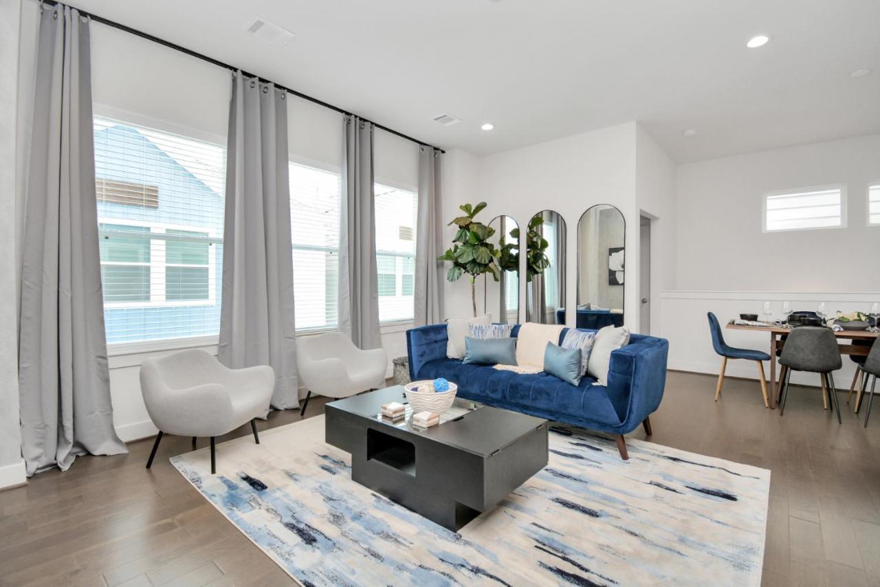 Casa Azure - New Modern 3 Bedroom Med Center, Nrg, Uh Houston Eksteriør billede